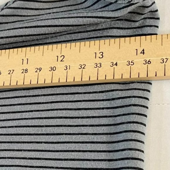 Mossimo Womens Gray and Black Sleeveless Scoop Neck Striped Maxi Dress Size XS - Picture 6 of 8